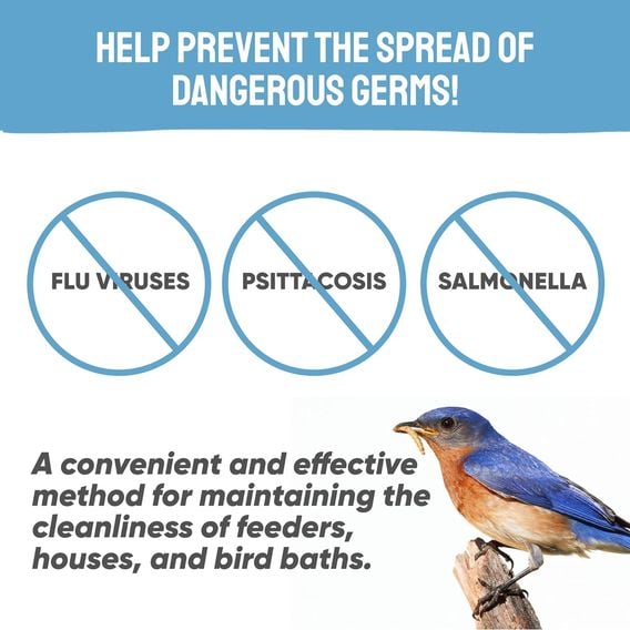 Happy Beaks - Bird Feeder & Bath Cleaner with Sanitiser